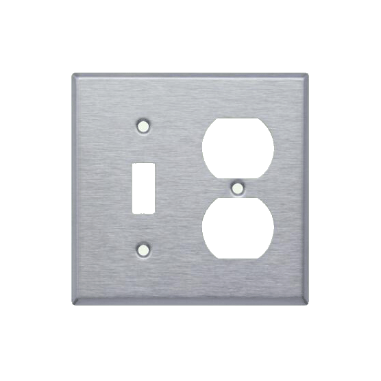 Placas de pared combinadas de acero inoxidable de dos unidades WP2123