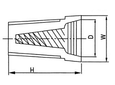 Dibujo del conector giratorio