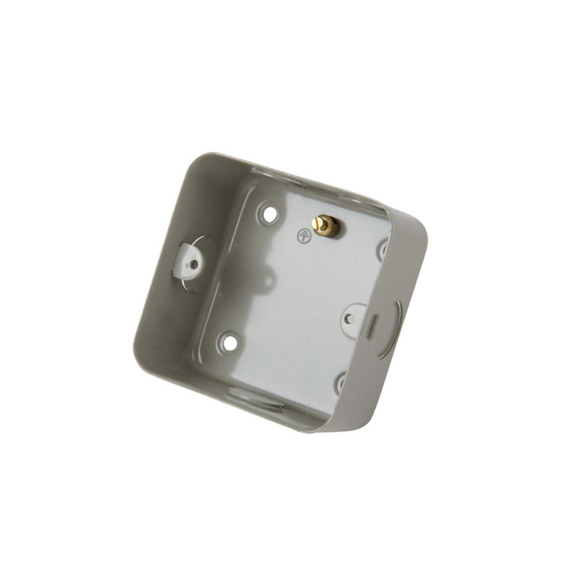 Caja de cavidad revestida de metal de una unidad con orificio ciego de 20 mm