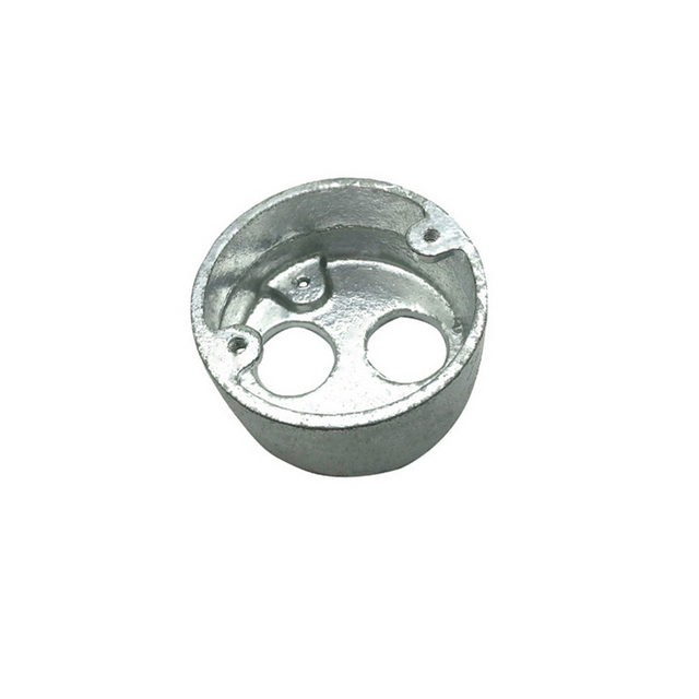 Caja de bucle de hierro maleable BS con 2 orificios