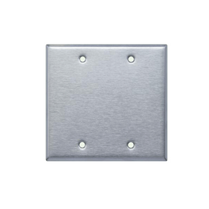 Placas de pared de acero inoxidable en blanco de dos unidades WP2101