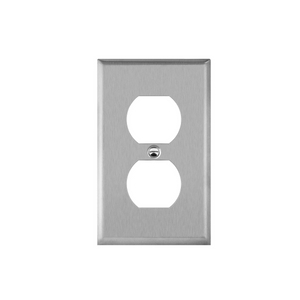 Placas de pared de acero inoxidable para receptáculo dúplex WP1103