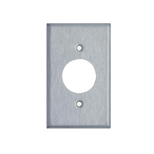 Placas de pared de acero inoxidable para receptáculo único WP1105